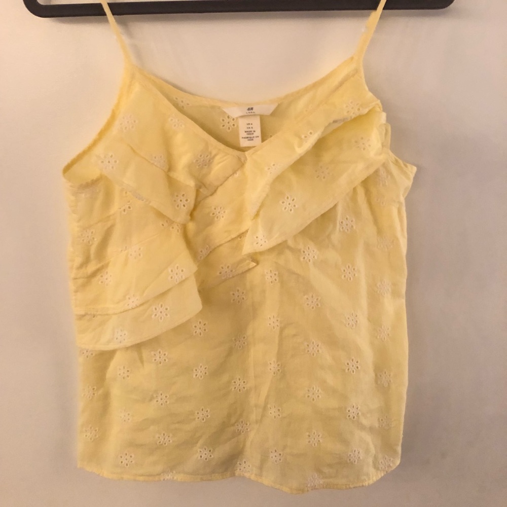 Yellow Floral Tank Top